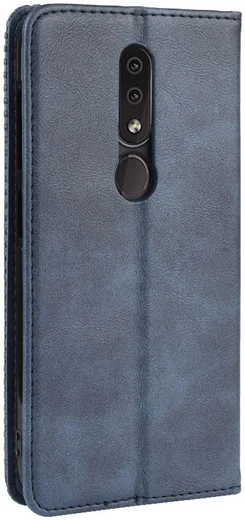 Nokia 4.2 Stijlvol Vintage Portemonnee Hoesje Blauw afbeelding 5