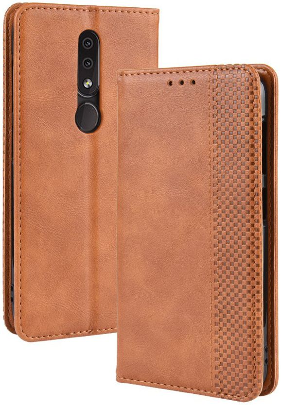 Nokia 4.2 Stijlvol Vintage Portemonnee Hoesje Bruin afbeelding 9