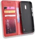 Nokia 2.2 Stijlvol Vintage Portemonnee Hoesje Rood afbeelding 4