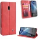 Nokia 2.2 Stijlvol Vintage Portemonnee Hoesje Rood afbeelding 8