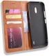 Nokia 2.2 Stijlvol Vintage Portemonnee Hoesje Bruin afbeelding 7