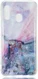 Samsung Galaxy A20E TPU Back Cover met Marmer Print Blauw afbeelding 1
