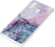 Samsung Galaxy A20E TPU Back Cover met Marmer Print Blauw afbeelding 2