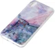 Huawei Y5 (2019) TPU Back Cover met Marmer Print Blauw afbeelding 2