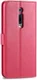 AZNS Xiaomi Mi 9T Portemonnee Stand Hoesje Rood afbeelding 4