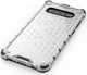 Samsung Galaxy S10 Plus Hybride Honinggraat Hoesje Transparant Wit afbeelding 2