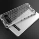 Samsung Galaxy S10 Plus Hybride Honinggraat Hoesje Transparant Wit afbeelding 4