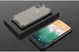 Apple iPhone XS Hybride Honinggraat Hoesje Transparant Zwart afbeelding 2