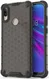 Huawei Y6s / Y6 (2019) Hoesje Hybride Honinggraat Transparant/Zwart afbeelding 1