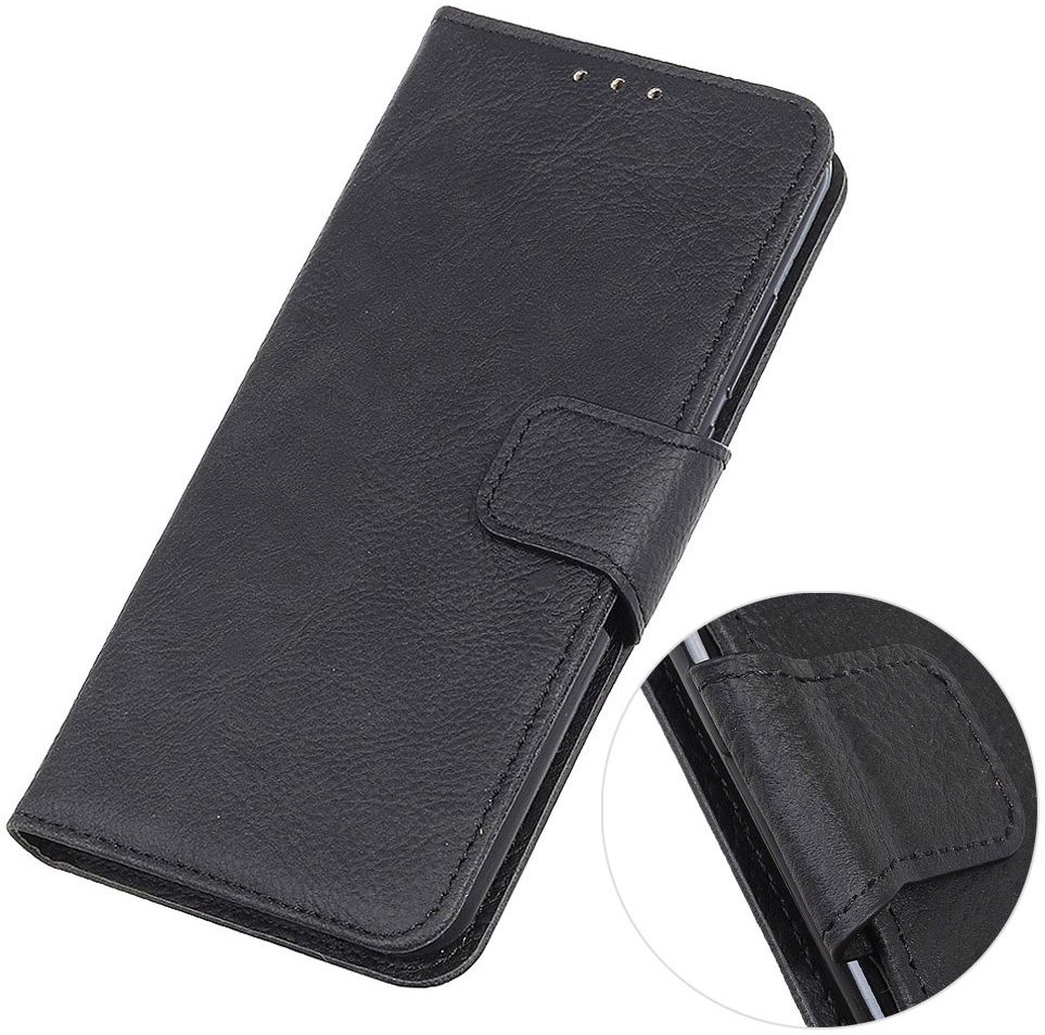 Samsung Galaxy Note 10 Litchi Skin Portemonnee Hoesje Zwart afbeelding 11