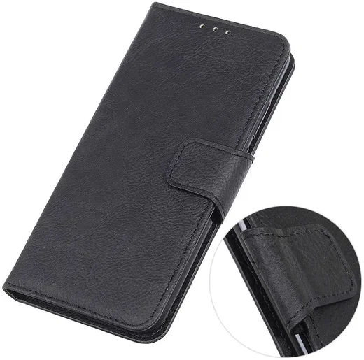 Samsung Galaxy Note 10 Litchi Skin Portemonnee Hoesje Zwart afbeelding 11