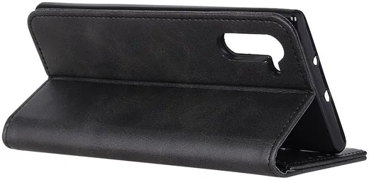 Samsung Galaxy Note 10 Leren Stand Portemonnee Hoesje Zwart afbeelding 8