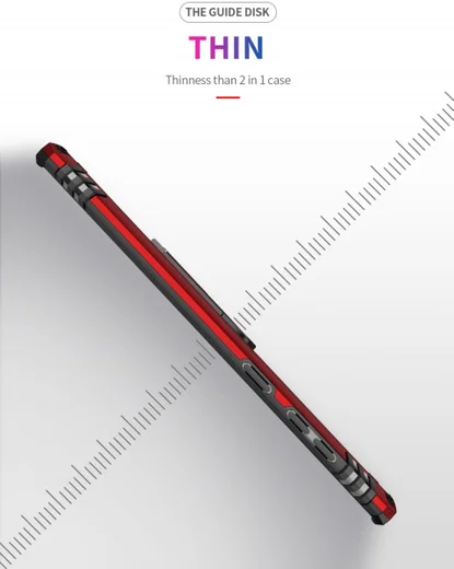 Samsung Galaxy Note 10 Hybride Hoesje met Kickstand Zwart afbeelding 9
