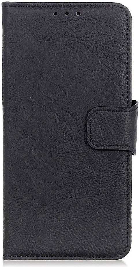 Samsung Galaxy Note 10 Plus Litchi Skin Portemonnee Hoesje Zwart afbeelding 2