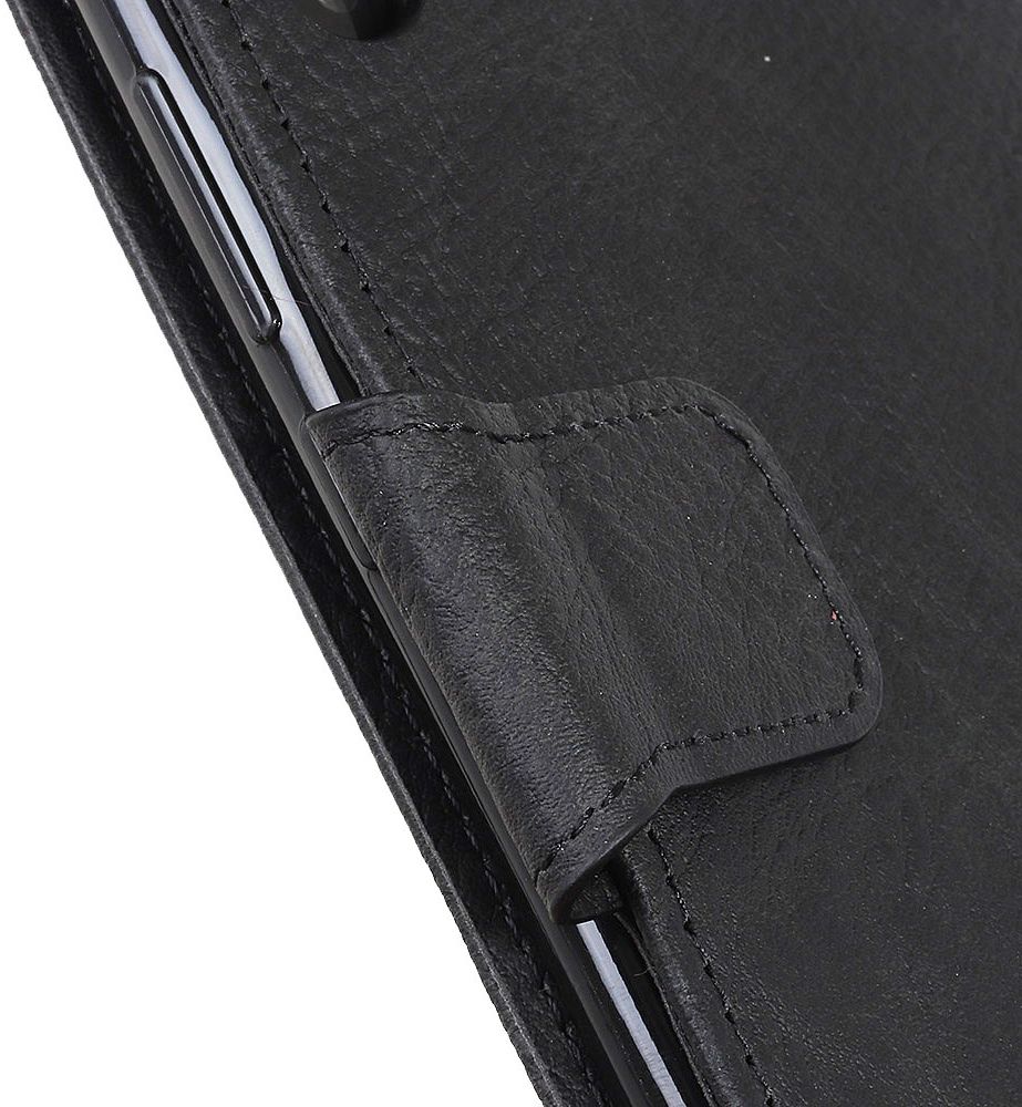 Samsung Galaxy Note 10 Plus Litchi Skin Portemonnee Hoesje Zwart afbeelding 9