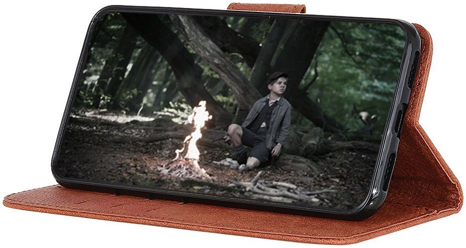 Samsung Galaxy Note 10 Plus Litchi Skin Portemonnee Hoesje Bruin afbeelding 11