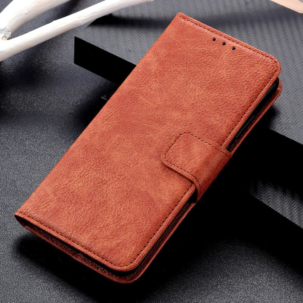 Samsung Galaxy Note 10 Plus Litchi Skin Portemonnee Hoesje Bruin afbeelding 6