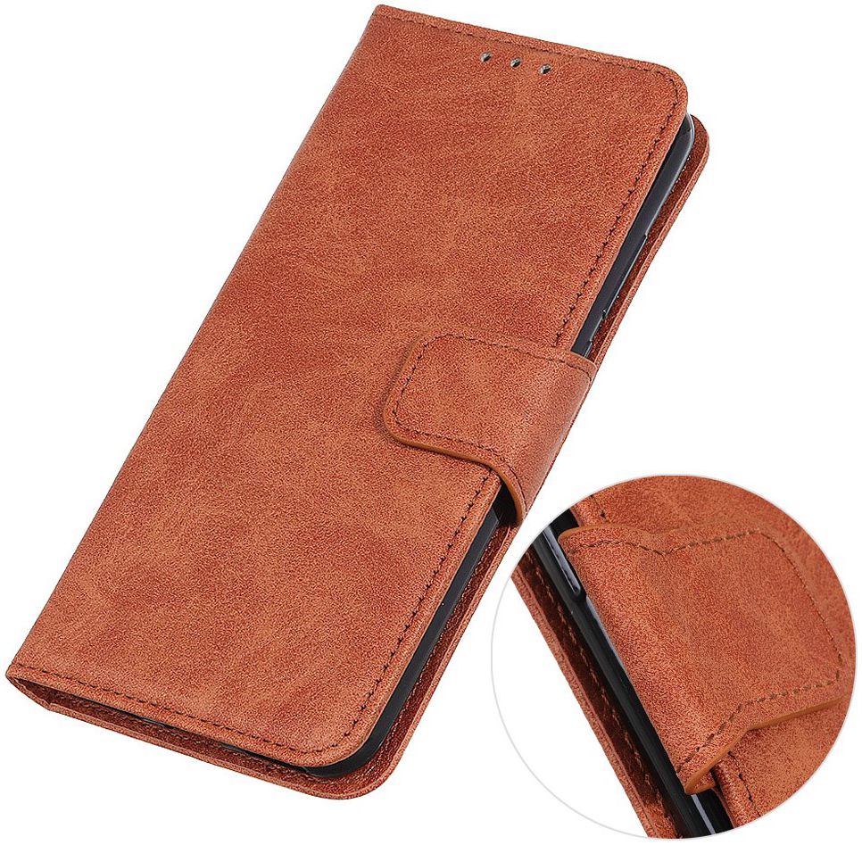 Samsung Galaxy Note 10 Plus Litchi Skin Portemonnee Hoesje Bruin afbeelding 7