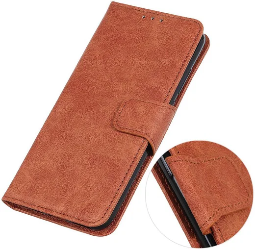 Samsung Galaxy Note 10 Plus Litchi Skin Portemonnee Hoesje Bruin afbeelding 7
