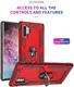 Samsung Galaxy Note 10 Plus Hybride Kickstand Hoesje Rood afbeelding 3