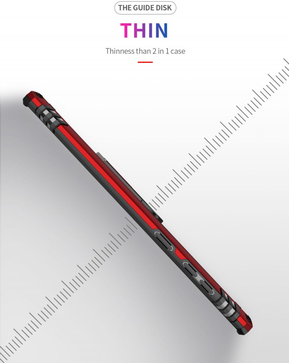 Samsung Galaxy Note 10 Plus Hybride Kickstand Hoesje Rood afbeelding 7