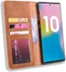 Samsung Galaxy Note 10 Plus Vintage Portemonnee Hoesje Bruin afbeelding 1