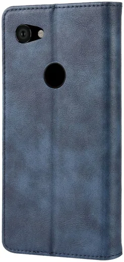 Google Pixel 3a Vintage Portemonnee Hoesje Blauw afbeelding 5