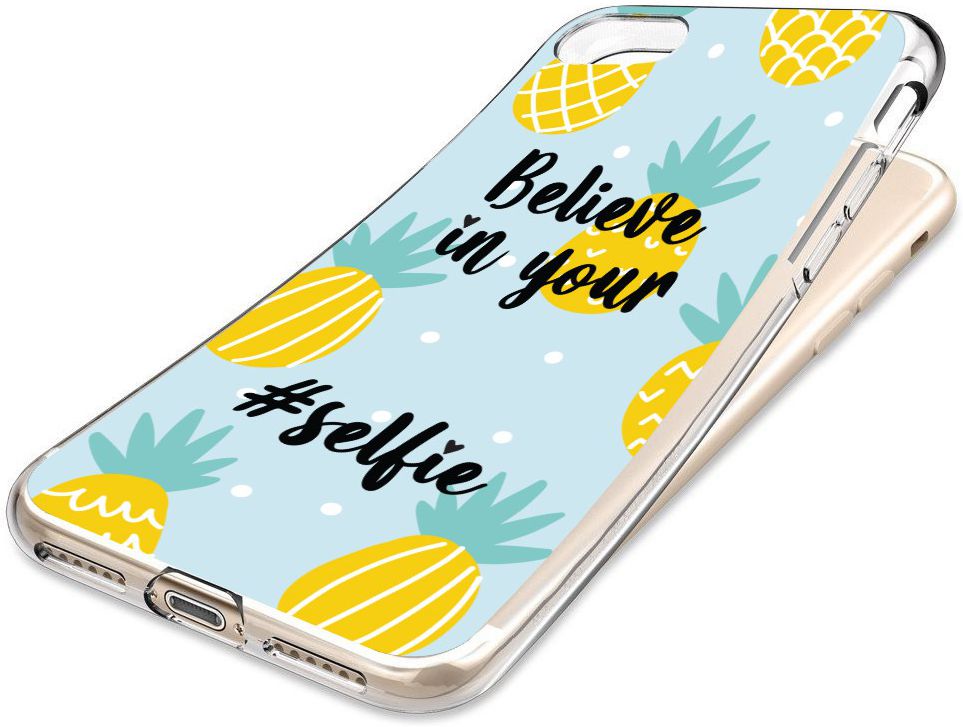 Apple iPhone 7 / 8 TPU Hoesje Believe In Your Selfie afbeelding 2