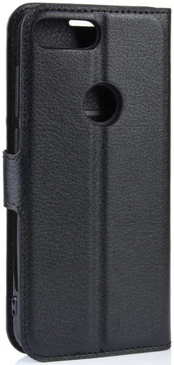 Alcatel 1S (2019) Portemonnee Hoesje Lychee Zwart afbeelding 6