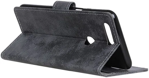 Alcatel 1S (2019) Vintage Portemonnee Hoesje Grijs afbeelding 10