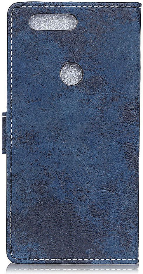 Alcatel 1S (2019) Vintage Portemonnee Hoesje Blauw afbeelding 4