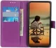 Samsung Galaxy A50 Book Case Hoesje Wallet Kunst Leer Paars afbeelding 2