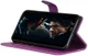 Samsung Galaxy A50 Book Case Hoesje Wallet Kunst Leer Paars afbeelding 4