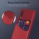 Samsung Galaxy A70 Back Cover met Kaarthouder Rood afbeelding 3