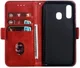 Samsung Galaxy A40 Portemonnee Hoesje met Standaard Rood afbeelding 2