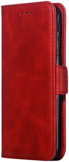 Samsung Galaxy A40 Portemonnee Hoesje met Standaard Rood afbeelding 1