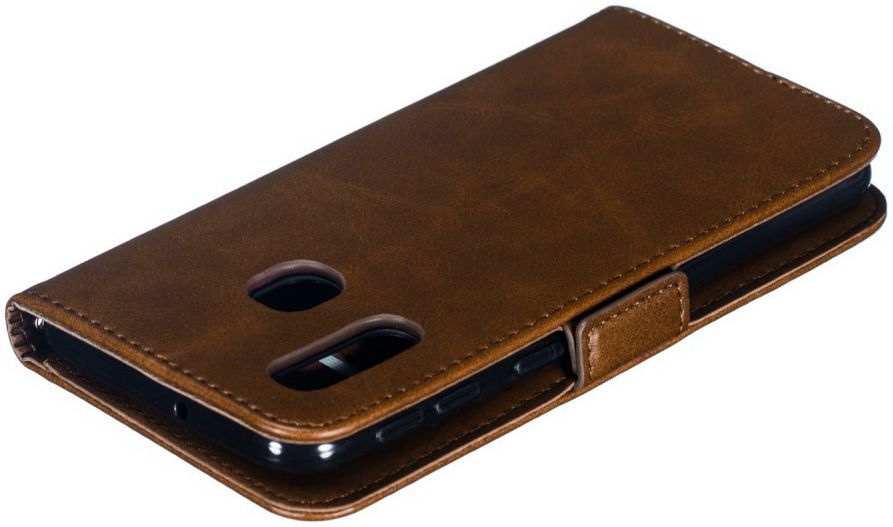 Samsung Galaxy A40 Portemonnee Hoesje met Standaard Donkerbruin afbeelding 10