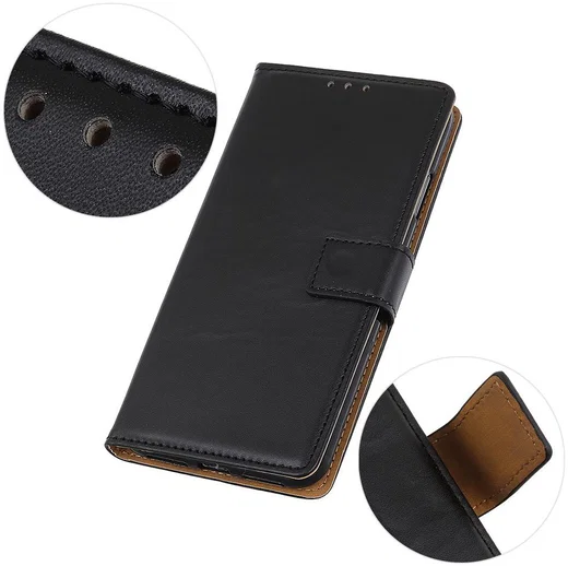 Samsung Galaxy A40 Stijlvol Portemonnee Hoesje met Standaard Zwart afbeelding 6