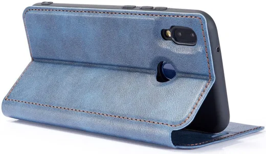 Samsung Galaxy A40 Dun Portemonnee Hoesje Blauw afbeelding 13