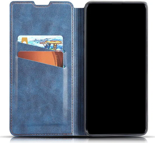 Samsung Galaxy A40 Dun Portemonnee Hoesje Blauw afbeelding 2