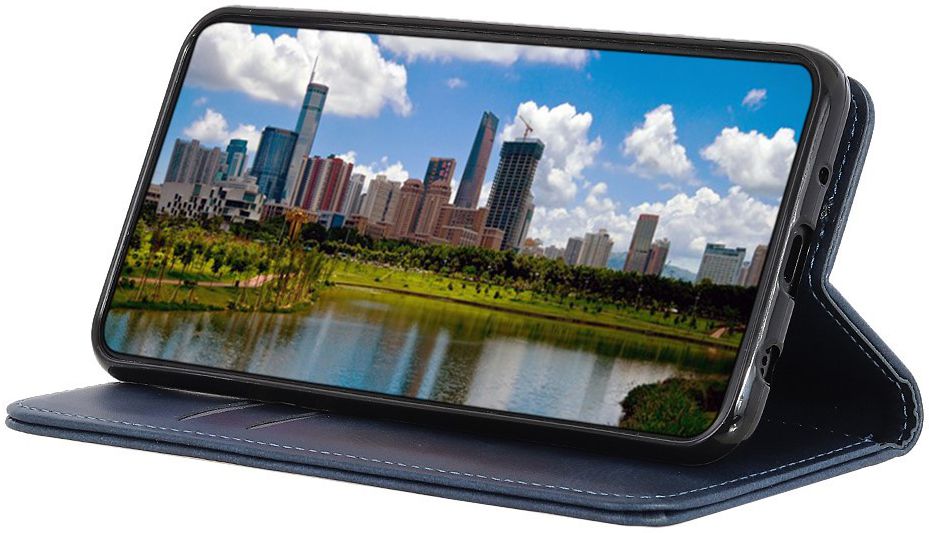 Samsung Galaxy A40 Splitleren Portemonnee Hoesje Blauw afbeelding 4