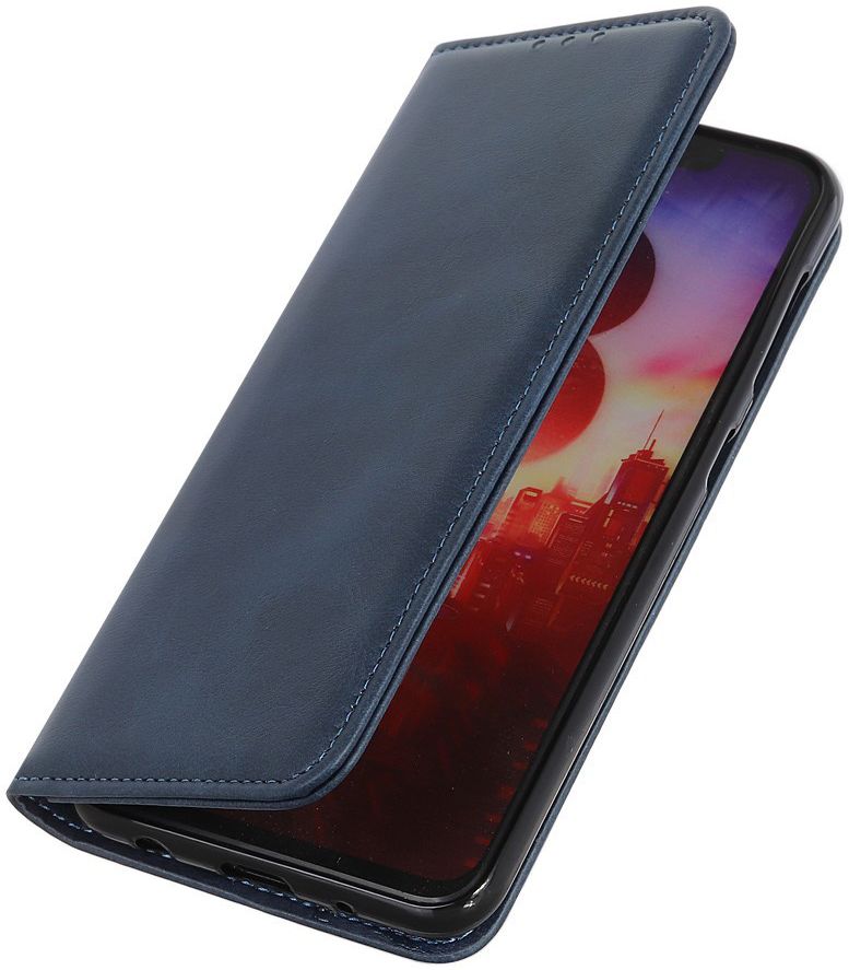 Samsung Galaxy A40 Splitleren Portemonnee Hoesje Blauw afbeelding 2