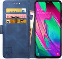 Rosso Element Samsung Galaxy A40 Hoesje Book Cover Blauw