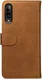 Rosso Element Samsung Galaxy A70 Hoesje Book Cover Lichtbruin afbeelding 2