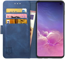 Rosso Element Samsung Galaxy S10 Hoesje Book Cover Blauw afbeelding
