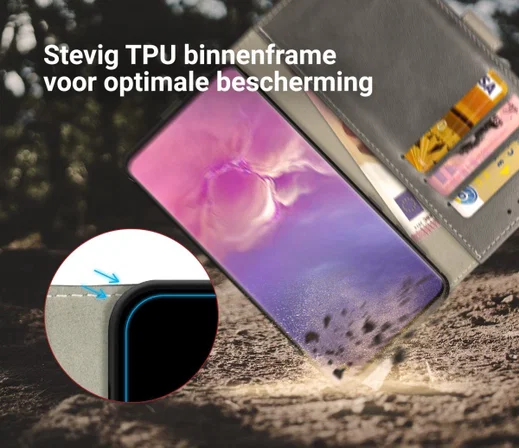 Rosso Element Samsung Galaxy S10 Hoesje Book Cover Grijs afbeelding 8