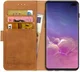 Rosso Element Samsung Galaxy S10 Plus Hoesje Book Cover Lichtbruin afbeelding 1