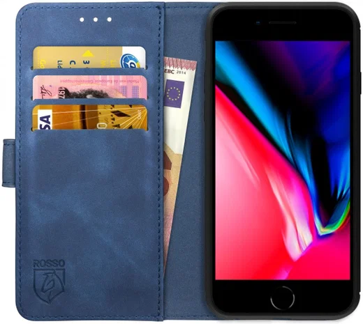 Rosso Element Apple iPhone 7 / 8 Hoesje Book Cover Blauw afbeelding 1