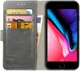 Rosso Element Apple iPhone 7 / 8 Hoesje Book Cover Grijs afbeelding 1