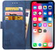 Rosso Element Apple iPhone XS / X Hoesje Book Cover Blauw